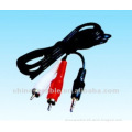 Wholesale 3.5mm Stereo Male to 2 RCA Male AV Cable for PSP 1000